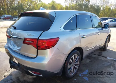 2015 Acura Mdx Technology Pkg W/Entertainment Pkg z USA, uszkodzony, nr VIN 5FRYD3H62FB010135